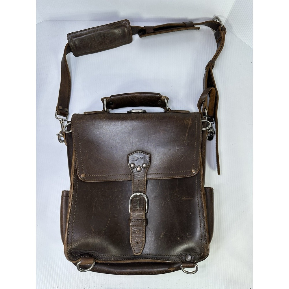 Saddleback Leather Co Briefcase Messenger Bag Brown Full Grain 14"x12"